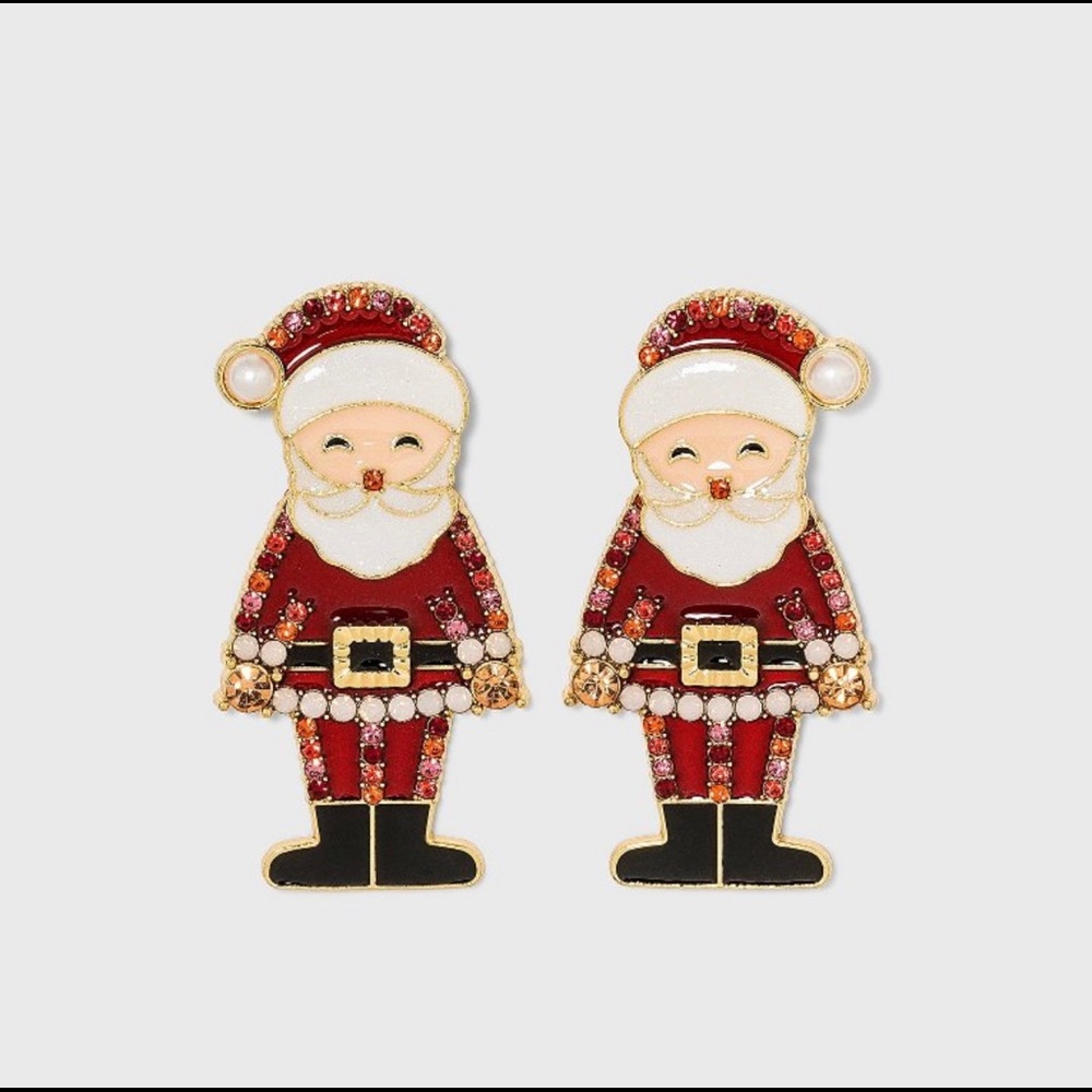 Sugarfix X BaubleBar Santa Earrings